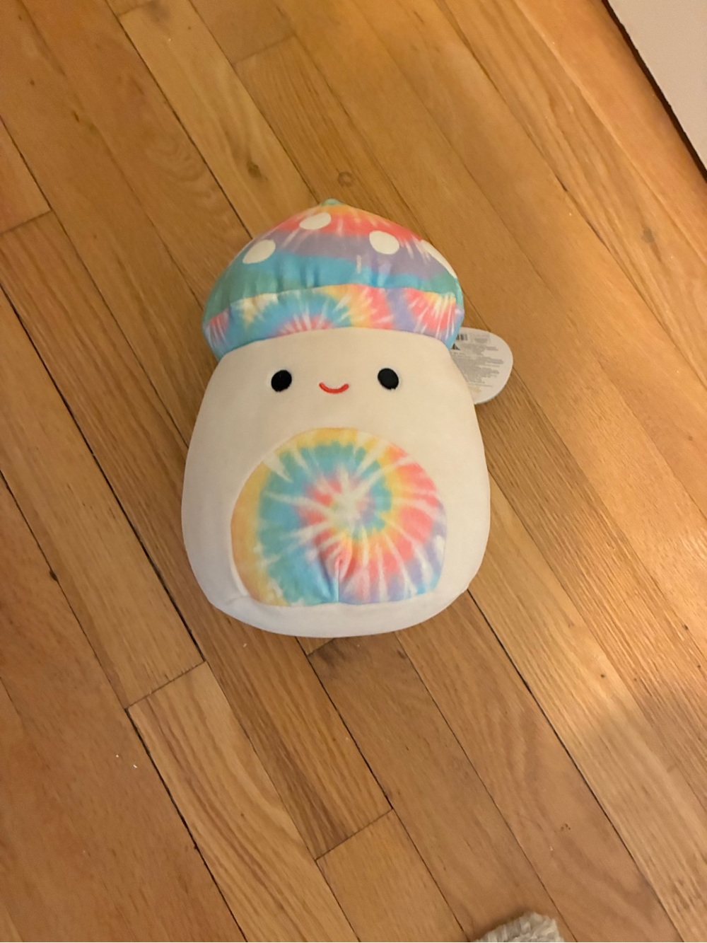 Squishmallows Tie-Dye Mushroom Plush - White, Blue, Pink, Yellow